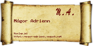 Mógor Adrienn névjegykártya